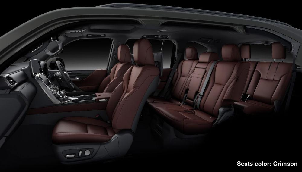 New Lexus LX600 interior color: CRIMSON