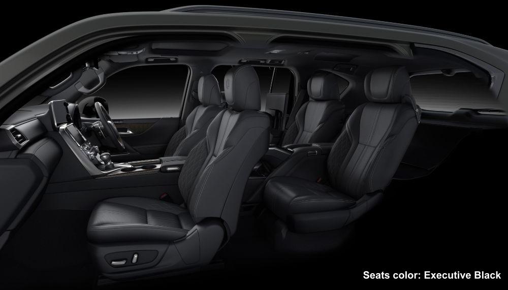 New Lexus LX600 interior color: EXECUTIVE BLACK