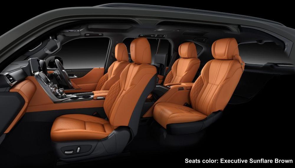 New Lexus LX600 interior color: EXECUTIVE SUNFLARE BROWN