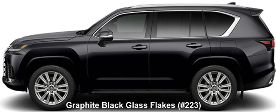 Lexus LX700h body color: Graphite Black Glass Flakes (#223)