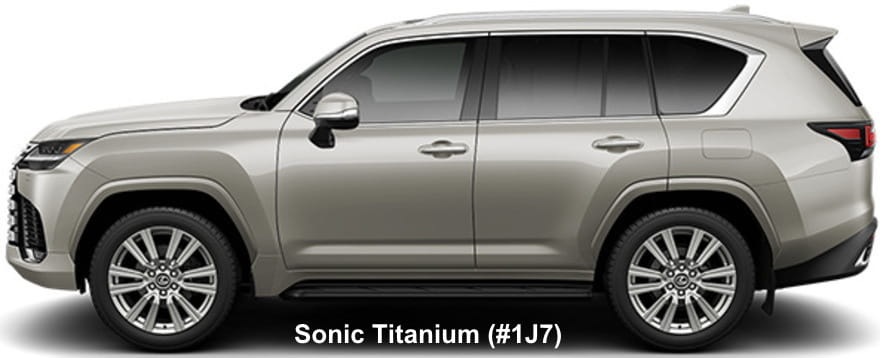 Lexus LX700h Executive body color: Sonic Titanium (#1J7)