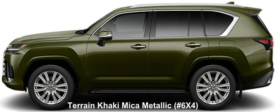Lexus LX700h Executive body color: Terrain Khaki Mica Metallic (#6X4)
