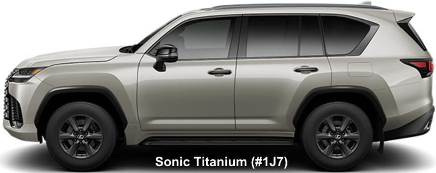 Lexus LX700h Overtrail+ body color: Sonic Titanium (#1J7)
