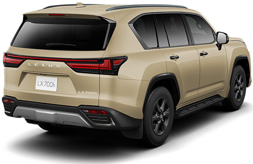 New Lexus LX700h Overtrail+ photo: Back view image picture