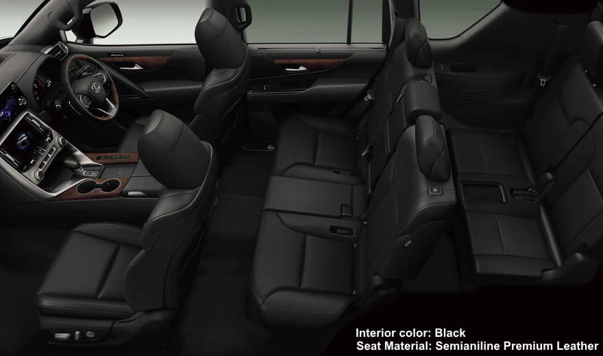New Lexus LX700h Overtrail+ photo: Interior view image (Black) picture