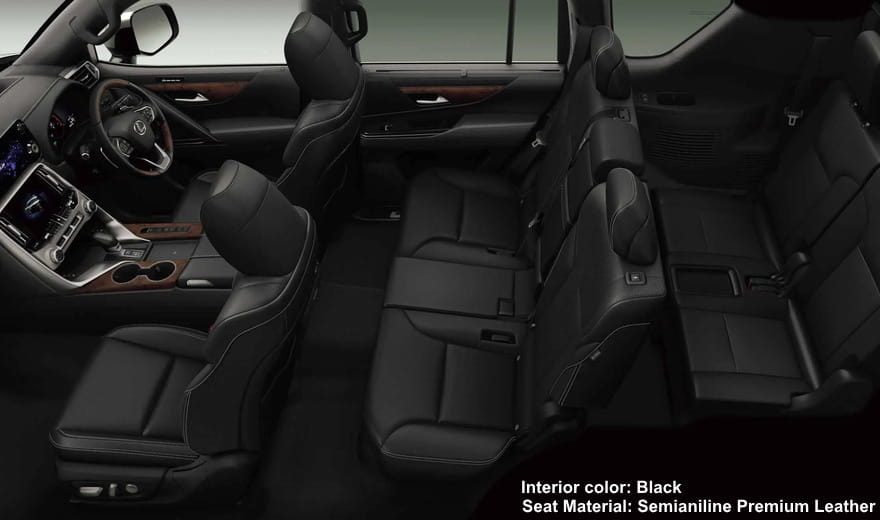 New Lexus LX700h photo: Interior view image (Black) picture