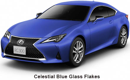 New Lexus RC300 body color: Celestial Blue Glass Flakes