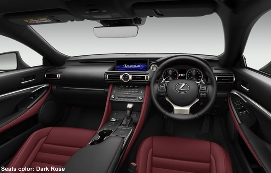 New Lexus RC300 Cockpit photo: DARK ROSE