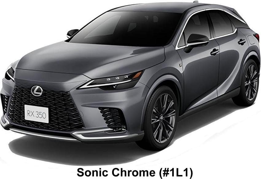 New Lexus RX350 F-Sport body color: Sonic Chrome (color No. 1L1)