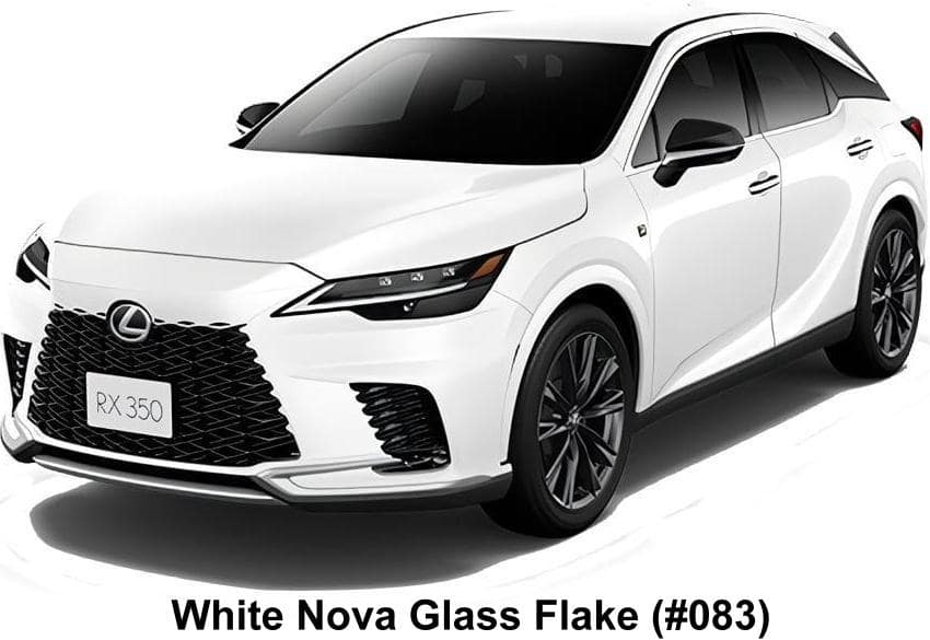 New Lexus RX350 F-Sport body color: White Nova Glass Flake (color No. 083)