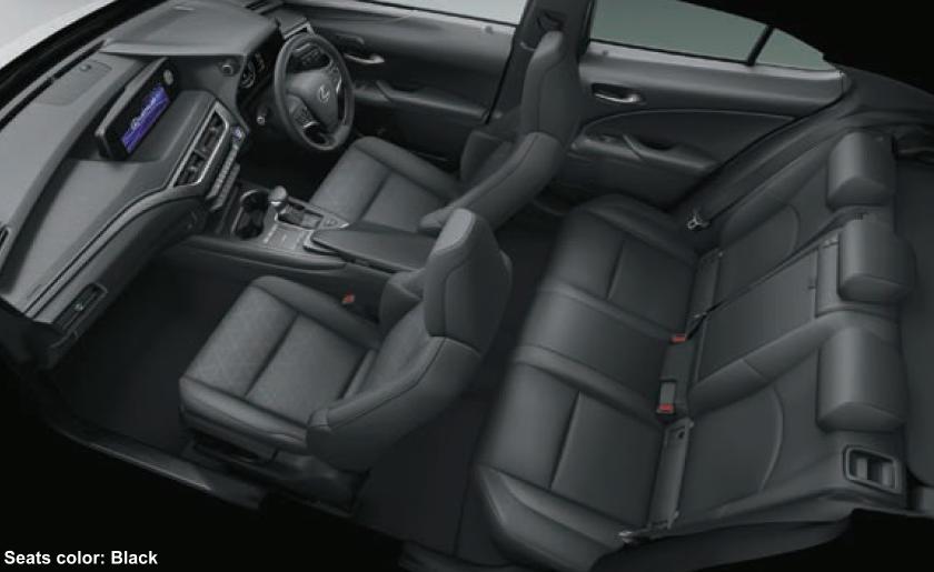 New Lexus UX250h Interior photo: BLACK
