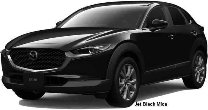 New Mazda CX30 body color: Jet Black Mica