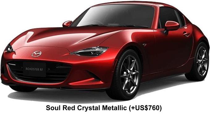 New Mazda Roadster RF body color: SOUL RED CRYSTAL METALLIC (OPTION COLOR +US$760)