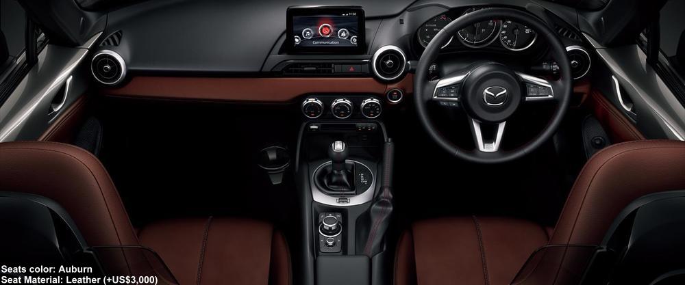 New Mazda Roadster RF Cockpit photo: Auburn seats color (option +US$3,000)