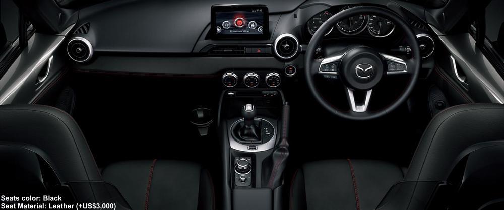 New Mazda Roadster RF Cockpit photo: Black seats color (option +US$3,000)