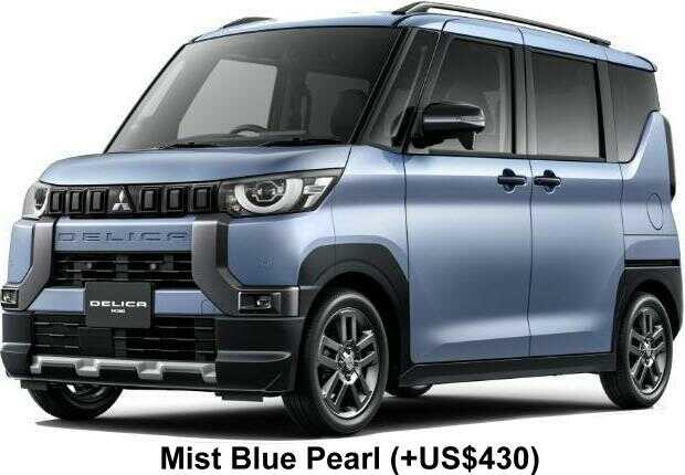 New Mitsubishi Delica Mini body color: Mist Blue Pearl (+US$430)