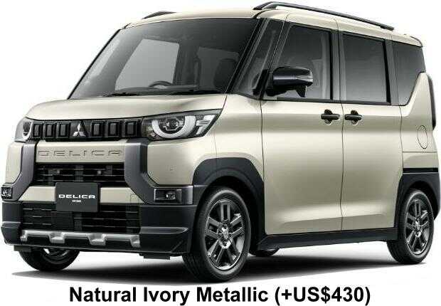 New Mitsubishi Delica Mini body color: Natural Ivory Metallic (+US$430)