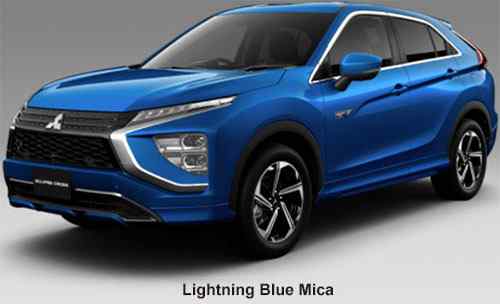 New Mitsubishi Eclipse Cross PHEV body color: LIGHTENING BLUE MICA