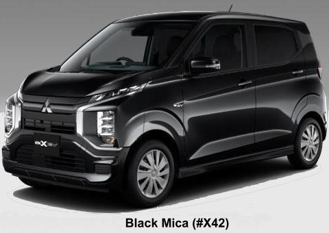 New Mitsubishi EK-X EV body color: Blac kMica (#X42)