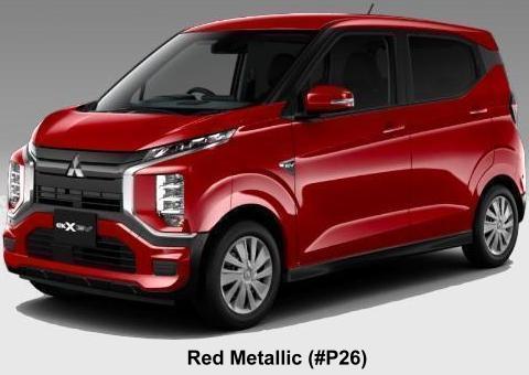 New Mitsubishi EK-X EV body color: Red Metallic (#P26)