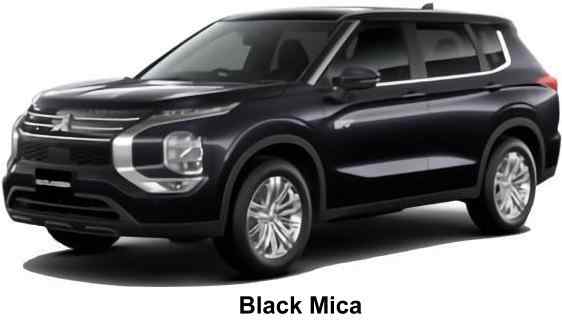 New Mitsubishi Outlander PHEV body color: Black Mica
