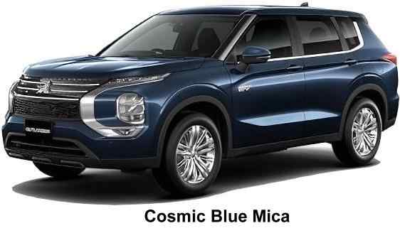 New Mitsubishi Outlander PHEV body color: Cosmic Blue Mica