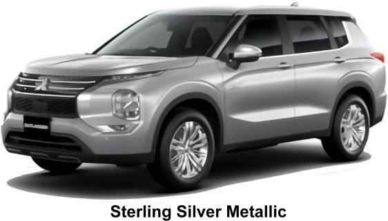 New Mitsubishi Outlander PHEV body color: Sterling Silver Metallic
