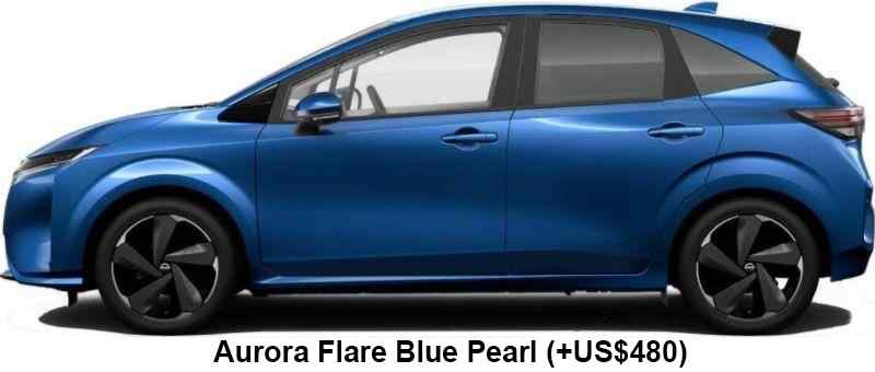 Nissan Aura Color: Aurora Flare Blue Pearl