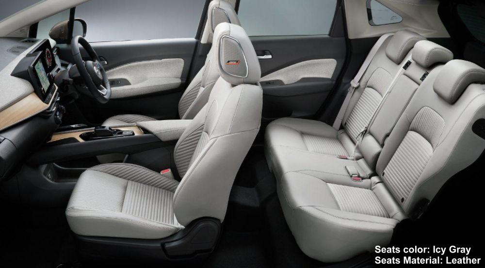 New Nissan Aura e-Power photo: Interior view image (Icy Gray Leather)