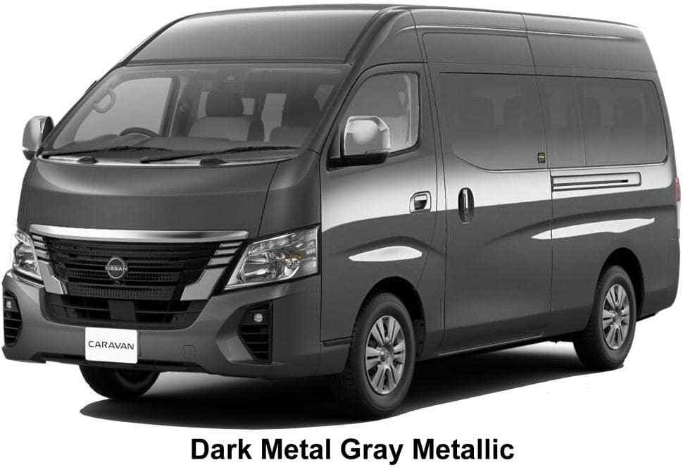 New Nissan Caravan Micro Bus body color: DARK METAL GRAY METALLIC