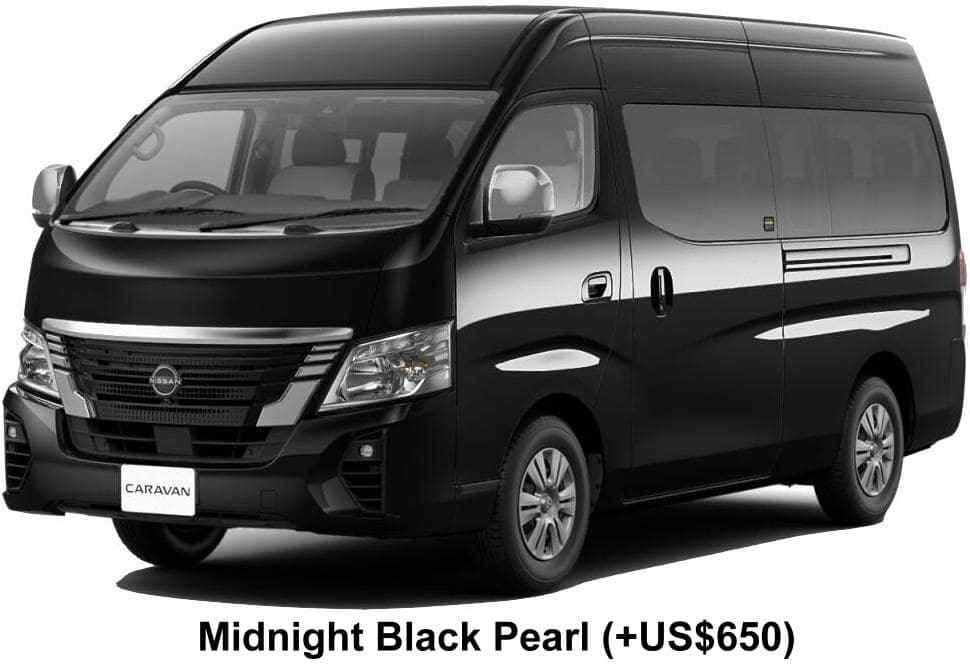 New Nissan Caravan Micro Bus body color: MIDNIGHT BLACK PEARL (OPTION COLOR +US$650)