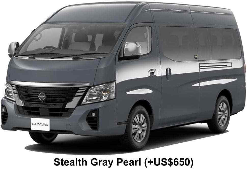 New Nissan Caravan Micro Bus body color: STEALTH GRAY PEARL (OPTION COLOR +US$650)