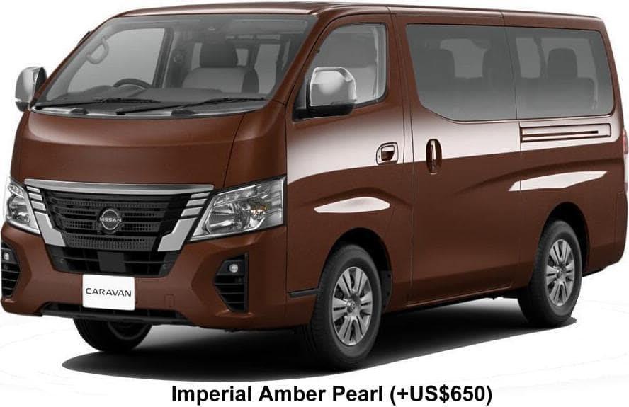 New Nissan Caravan Multi Purpose van Body color: IMPERIAL AMBER PEARL (OPTION COLOR: +US$650)