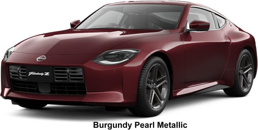 New Nissan Fairlady Z body color: BURGUNDY PEARL METALLIC