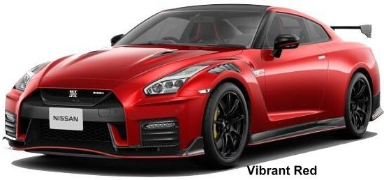 New Nissan GTR Nismo body color: VIBRANT RED