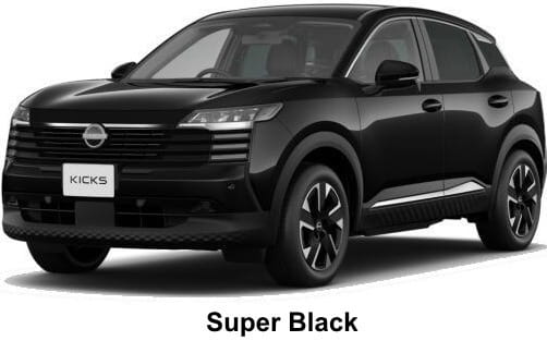 Nissan Kicks X e-Power body color: Super Black