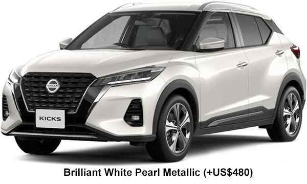 Nissan Kicks E-Power Color: Brilliant White 3 Pearl Metallic