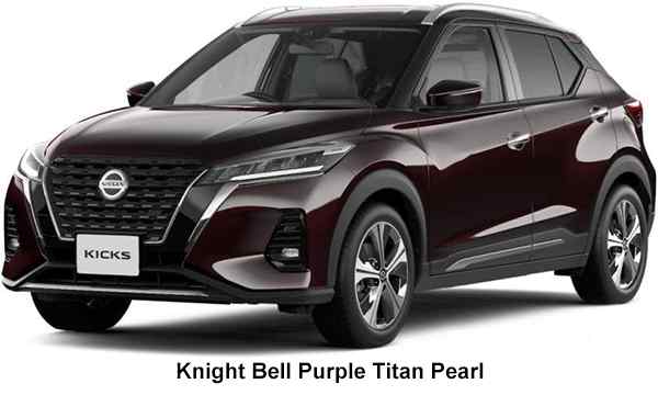 Nissan Kicks E-Power Color: Knight Bell Purple Titan Pearl