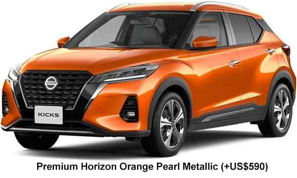 Nissan Kicks E-Power Color: Premium Horizon Orange Pearl Metallic