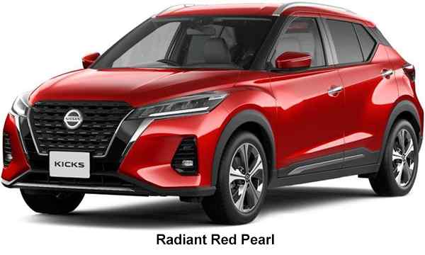 Nissan Kicks E-Power Color: Radiant Red Pearl