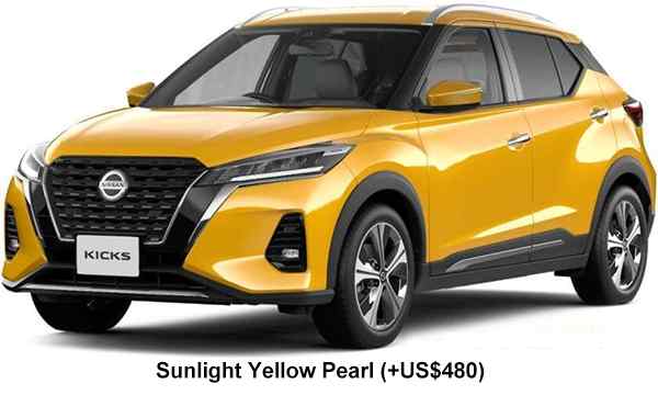 Nissan Kicks E-Power Color: Sunlight Yellow Pearl