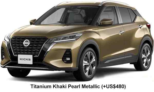 Nissan Kicks E-Power Color: Titanium Khaki Pearl Metallic