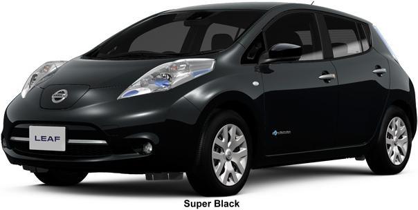 New Nissan Leaf body color: Super Black New Nissan Leaf body color: Super Black