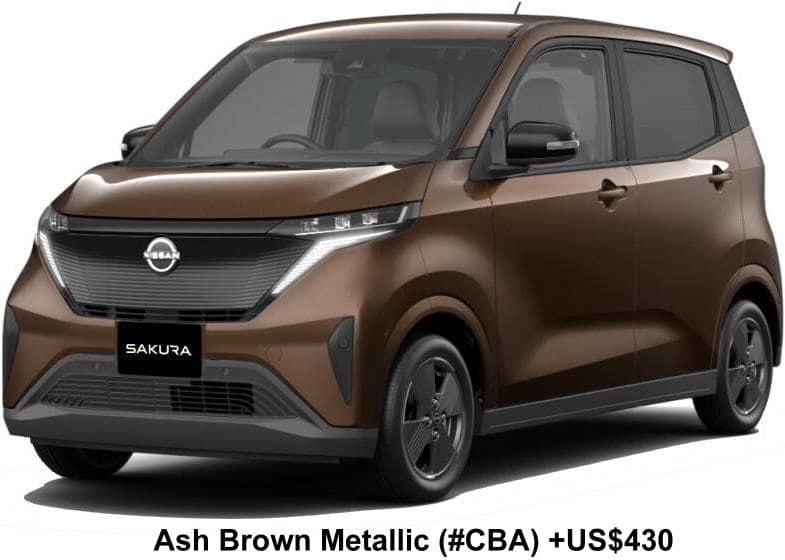 New Nissan Sakura body color: ASH BROWN METALLIC (COLOR No. CBA) OPTION COLOR +US$ 430