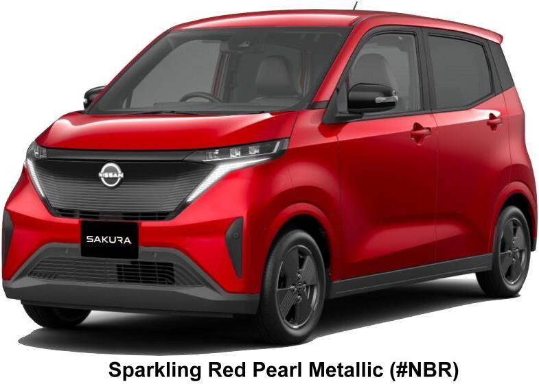 New Nissan Sakura body color: SPARKLING RED PEARL METALLIC (COLOR No. NBR)