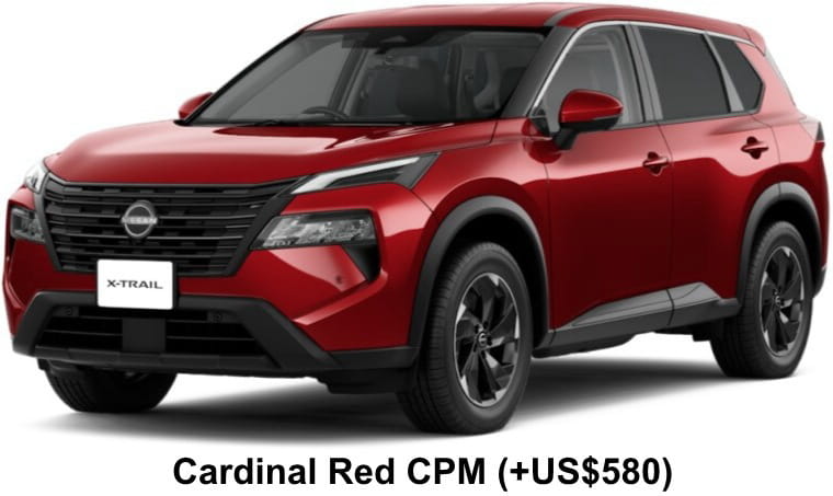 Nissan X-Trail e-Power body color: Cardinal Red CPM (Color Clear Pearl Metallic) (US$580)