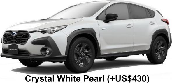 Subaru Crosstrek body color: Crystal White Pearl (+US$430)