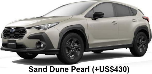 Subaru Crosstrek body color: Sand Dune Pearl (+US$430)