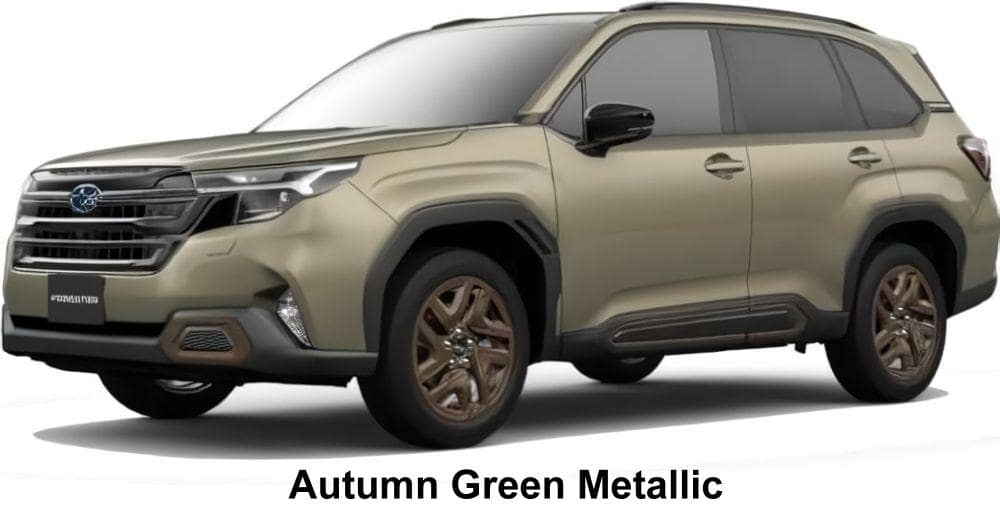 Subaru Forester Sport body color: Autumn Green Metallic