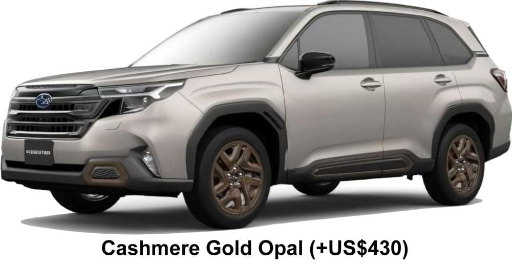 Subaru Forester Sport body color: Cashmere Gold Opal (+US$430))